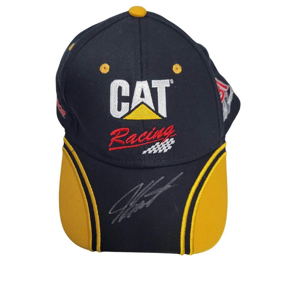 Jeff Burton Adjustable Cat Racing Cap With His Signature 72226-1Clo4